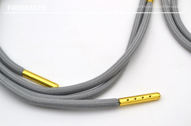 "MOLTEN DAYS" - Gold Tip Rope Laces - FIREBEASTS