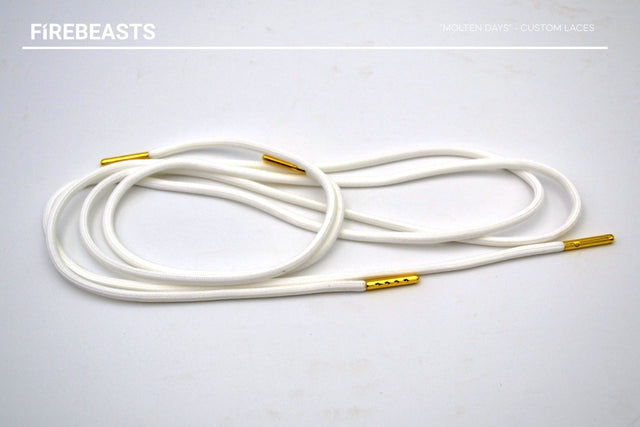"MOLTEN DAYS" - Gold Tip Rope Laces - FIREBEASTS