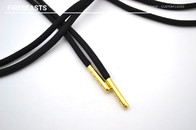 "MOLTEN DAYS" - Gold Tip Rope Laces - FIREBEASTS