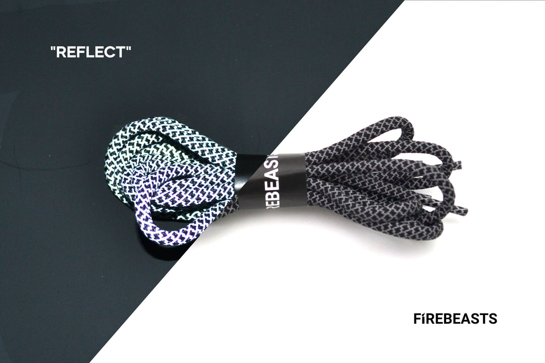 Yeezy Reflective Laces | FIREBEASTS 3M Reflective Rope Laces
